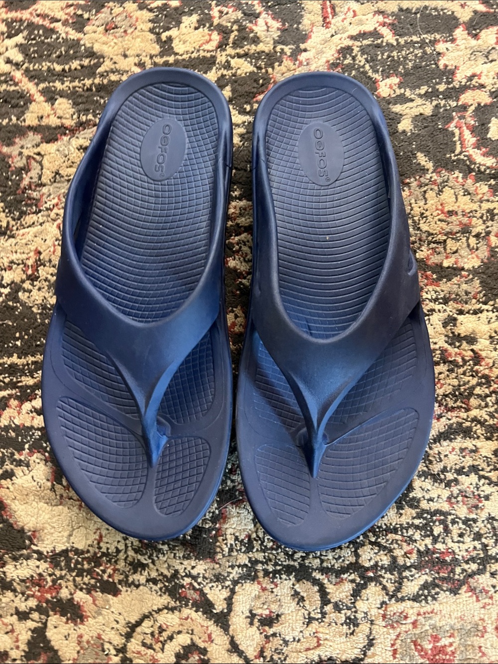 Oofos OOriginal Navy Men's Recovery Flip Flops